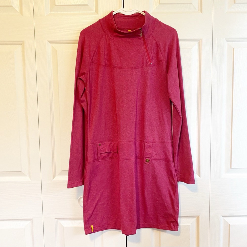 LOLE Evolt Red Athleisure Long Sleeve Dress - Size M